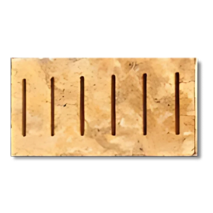 Autumn Blend Travertine 6 x 12 Stone Drain