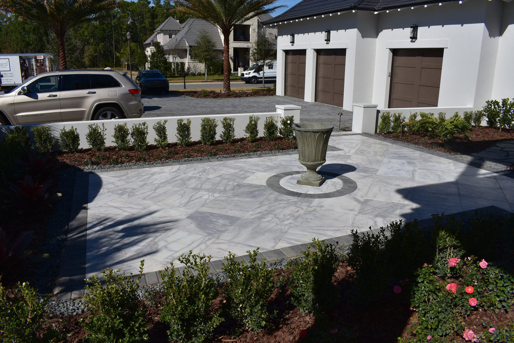 Carrera Marble 12 x 24 Tumbled Paver