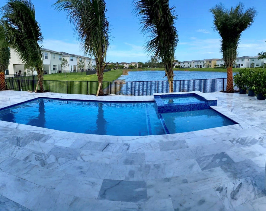 Carrera Marble 12 x 24 Tumbled Paver