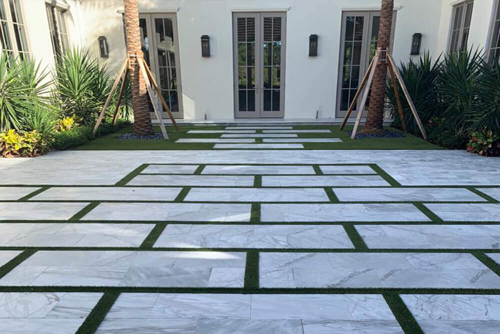 Carrera Marble 12 x 24 Tumbled Paver