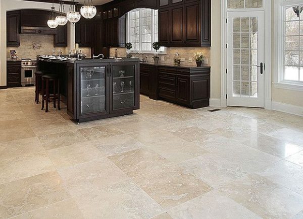 Ivory Travertine 24 x 24 Filled and Honed Tile