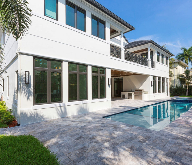 Silver Travertine 6 x 12 Tumbled Paver