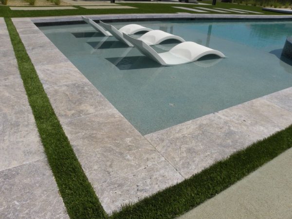 Silver Travertine 6 x 12 Tumbled Paver