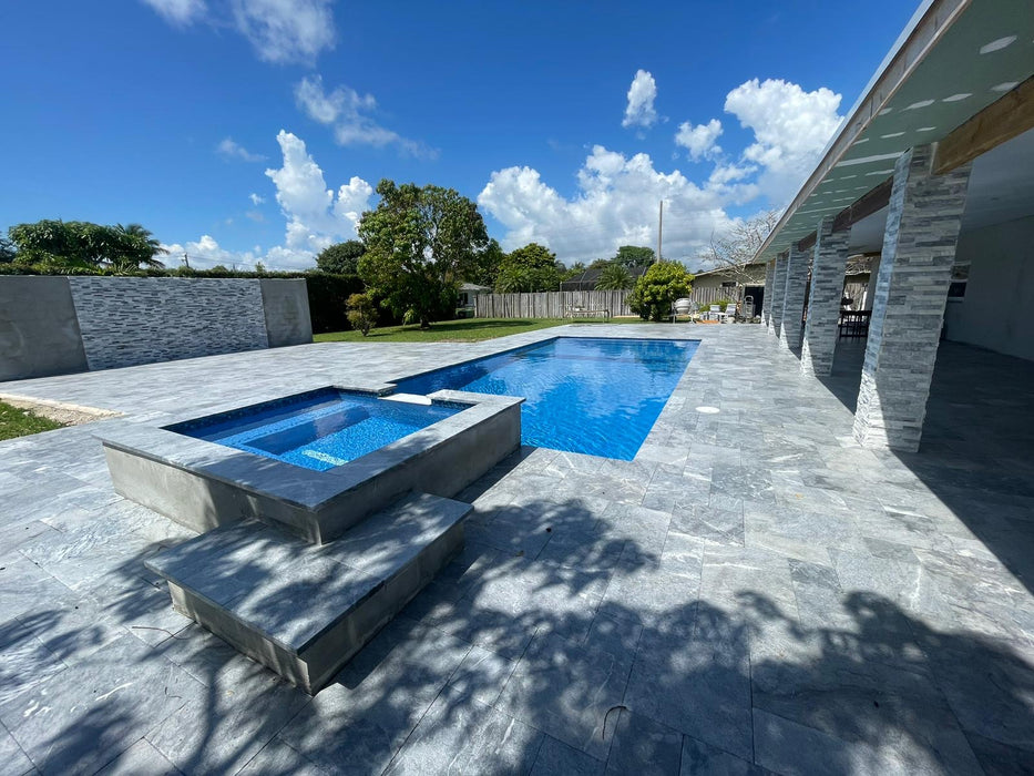 Gray Blue Tahoe 6 x 12 Sandblasted Paver