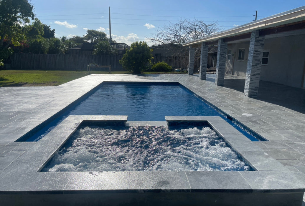 Gray Blue Tahoe 6 x 12 Sandblasted Paver