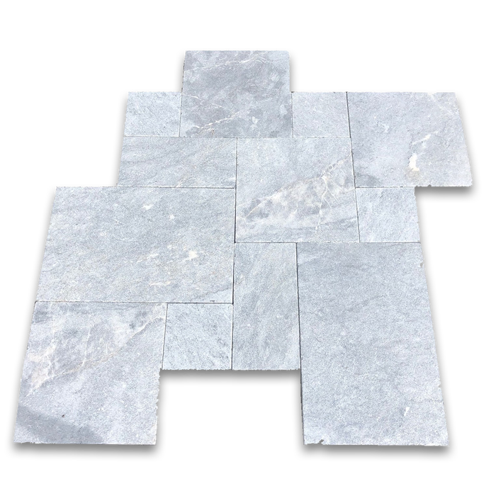 Gray Blue Tahoe French Pattern Sandblasted Paver