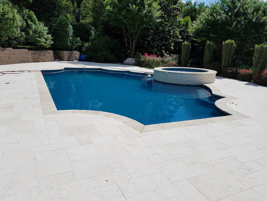 White Sea Shell 6 x 12 Tumbled Paver
